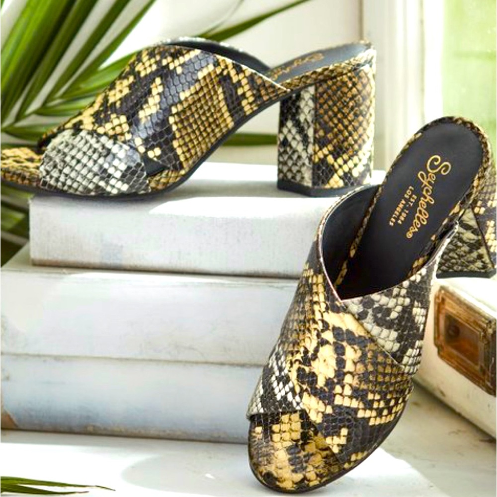 Seychelles Embark Sandal Heel in Python